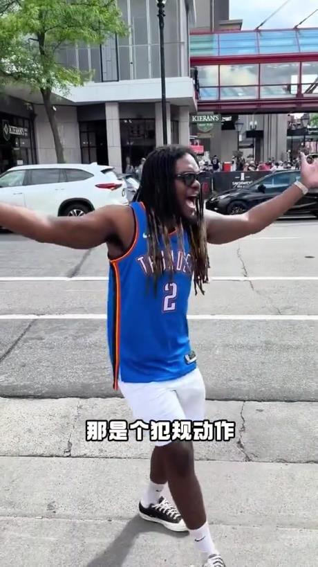 有點抽象！外國網友模仿SGA在場上的精彩表現